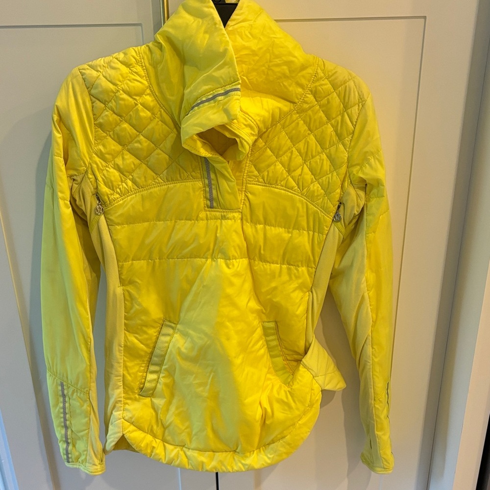 lululemon athletica Vibrant Yellow Quilted Puffer Jacket